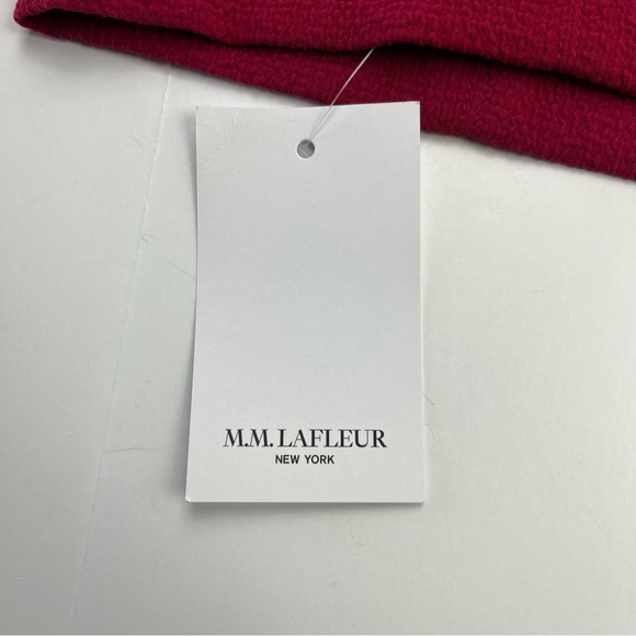 MM‎ Lafleur The Dorchester 1.0 Staccato Hibiscus Pink Skirt Women 14 Zipper NEW - Picture 4 of 12